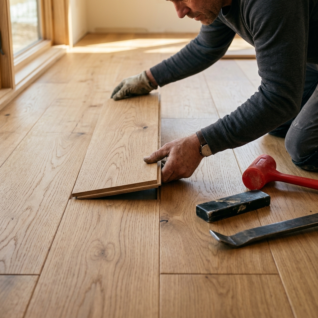 Before JKN Flooring (Old floor / subfloor prep)