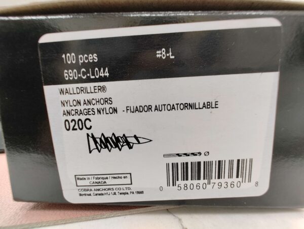 Nylon Anchors, Fixations COBRA, WALLDRILLER - Image 2