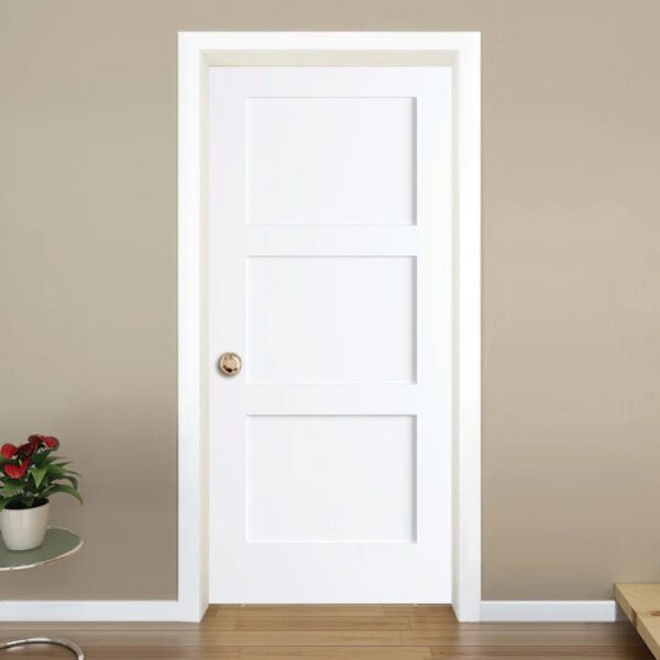 Shaker 3-Panel 18" To 36" x 80"x 1-3/8" h Solid Core Interior Door Left And Right - Image 3