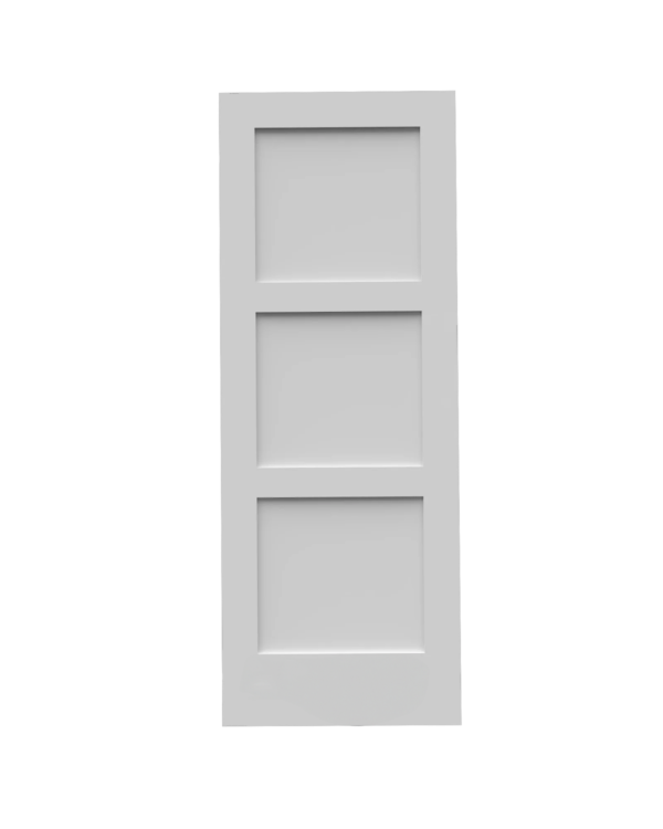 Shaker 3-Panel 18" To 36" x 80"x 1-3/8" h Solid Core Interior Door Left And Right - Image 4