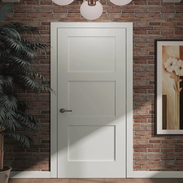 Shaker 3-Panel 18" To 36" x 80"x 1-3/8" h Solid Core Interior Door Left And Right - Image 7