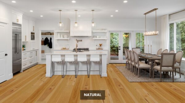 Natural NAF 18mm Engineered Wirebrushed Hickory Hardwood Flooring 6.5″ - Image 2