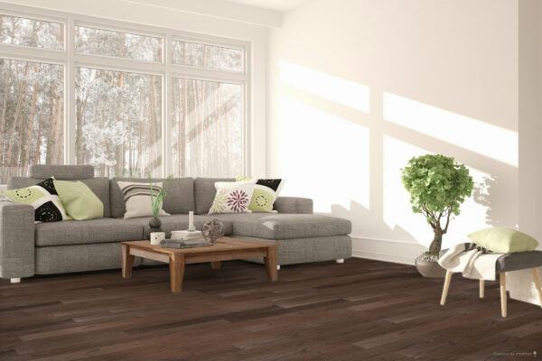 Wickham Domestic Collection Solid Hardwood RED OAK, Color-WALNUT - Image 2