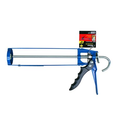 SKELETON-STYLE CAULKING GUN WITH AUTO FLOW STOP 9" BLUE - Image 2