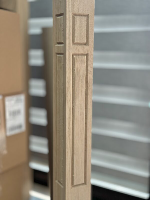 Unfinished Oak  Window Style Stair Post  48" X 3 1/2"