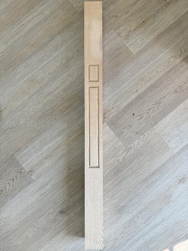 Unfinished Oak  Window Style Stair Post  48" X 3 1/2" - Image 2