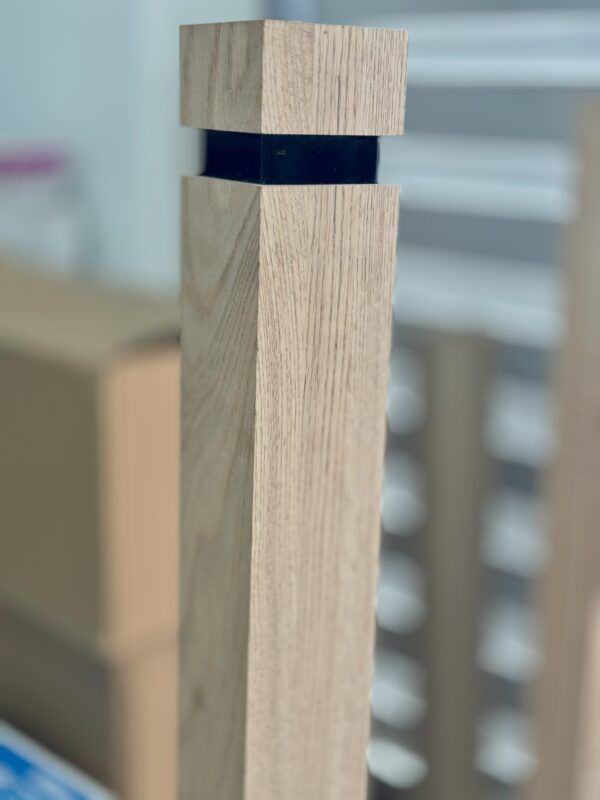 Unfinished Oak Style Stair Post 48″ X 3 1/2″