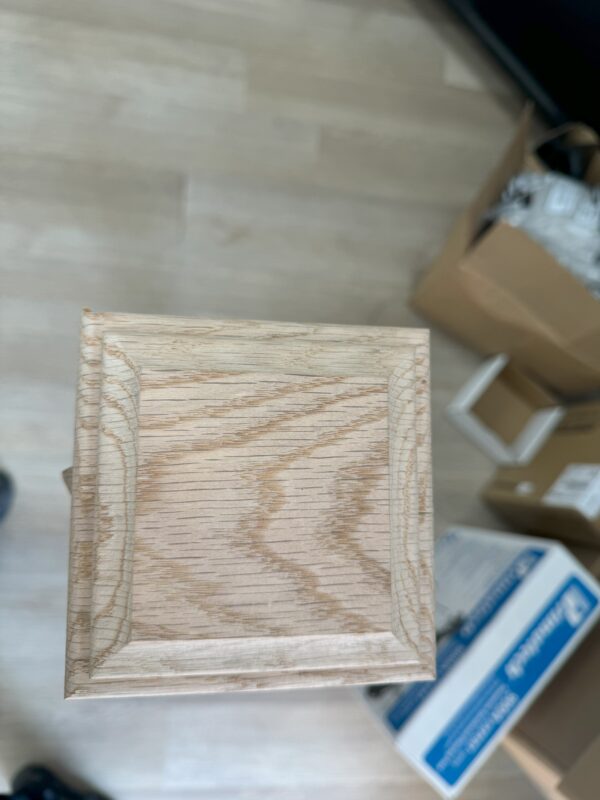 Stair Unfinished Oak Post Cap - Image 3