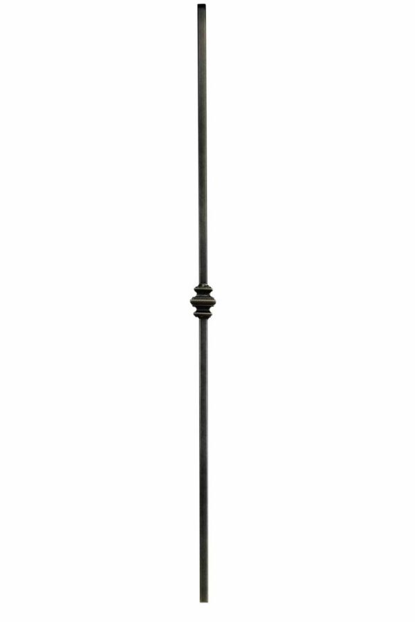 hollow single Knuckle Metal Spindle satin Black